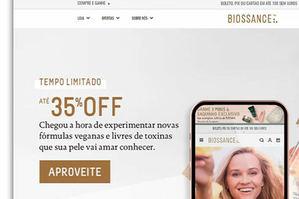 Detalhe do projeto Biossance no acervo da DABS