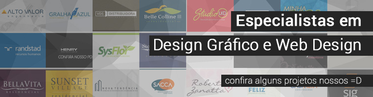Somos especialistas em Design Gráfico e Web Design. Confira alguns de nossos projetos.