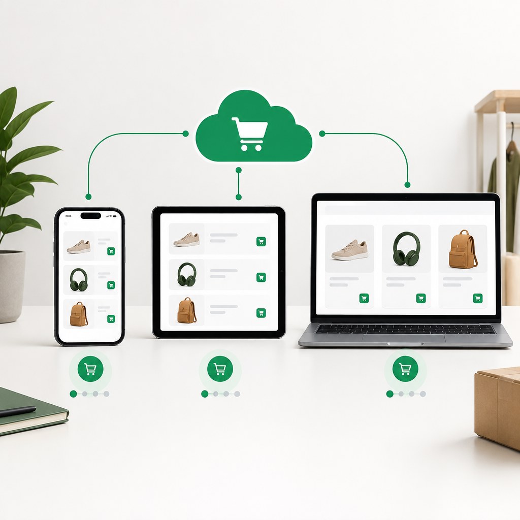 Carrinho sincronizado entre dispositivos na Shopify: o que muda com o Shop