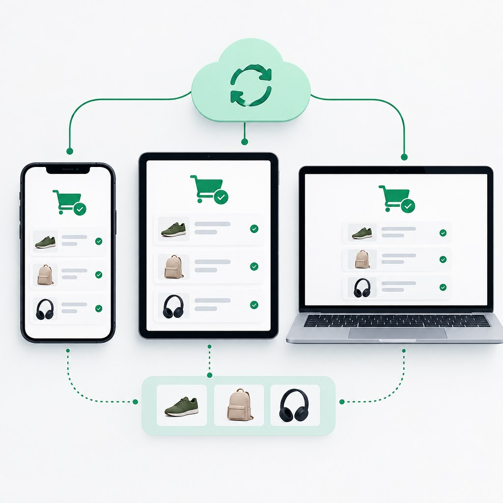 Carrinho sincronizado entre dispositivos na Shopify: o que muda com o Shop